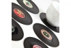 Sous-verres Vinyles - Set avec 6 pièces 