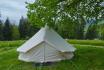 Tipi-Übernachtung mit Bergsicht - und Hängematten in Thun für 4 Personen 