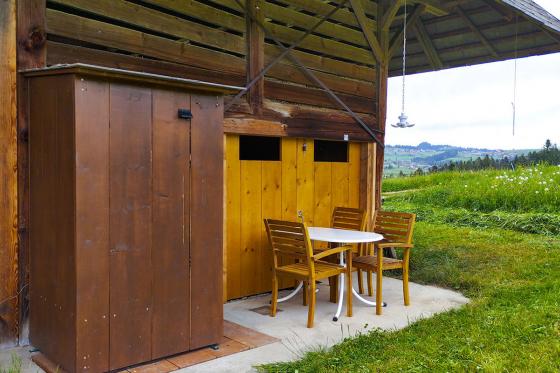 Tipi-Übernachtung mit Bergsicht - und Hängematten in Thun für 4 Personen 5 