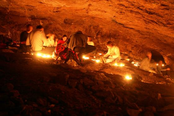 Höhlenraclette à discrétion - im Bergwerk Gonzen für 2 Personen 1 