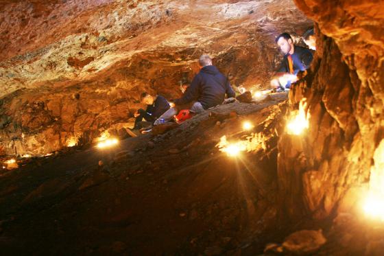Höhlenraclette à discrétion - im Bergwerk Gonzen für 2 Personen 2 