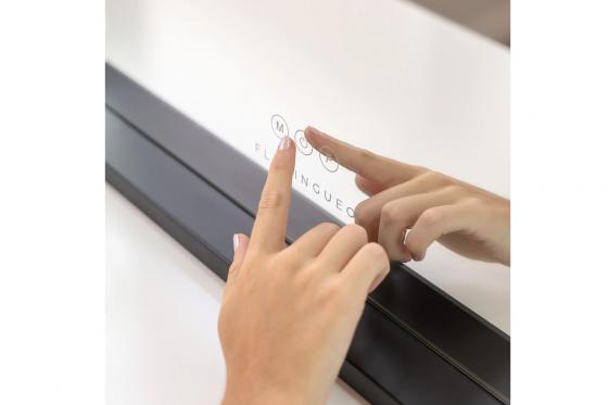 Grand miroir de maquillage noir - avec 15 LED incluses 3 