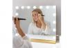 XL Schminkspiegel Gold  - inkl. 15 LEDs 2