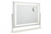 LED Schminkspiegel mit Lupe - 58 x 54 x 12 cm 