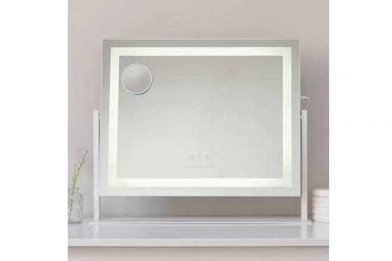 LED Schminkspiegel mit Lupe - 58 x 54 x 12 cm 1 