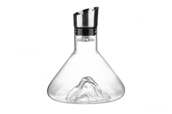 Glaskaraffen Set - edles Berg-Design 1 