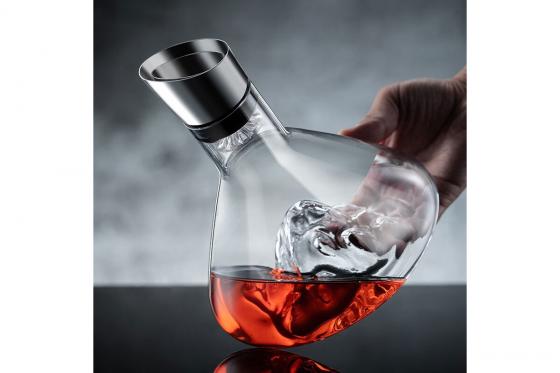 Glaskaraffen Set - edles Berg-Design 3 