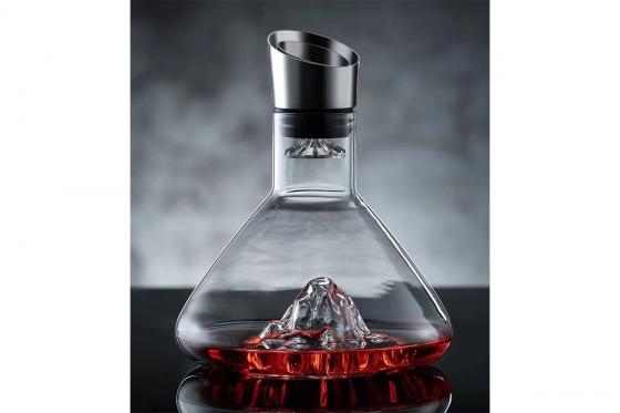 Glaskaraffen Set - edles Berg-Design 9 