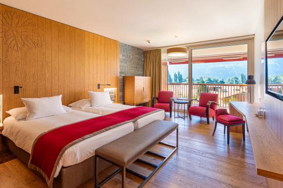 Aufenthalt in den Bädern in Saillon - 1 Nacht im Deluxe-Zimmer mit Frühstück für 2 Personen 1 