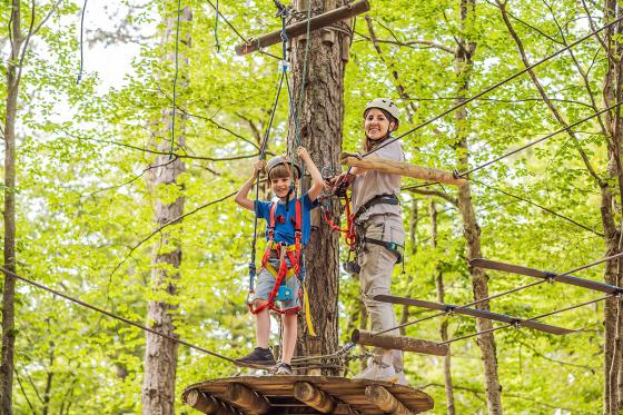 Parc Aventure en Famille - Entrées pour 2 adultes et 2 enfants  