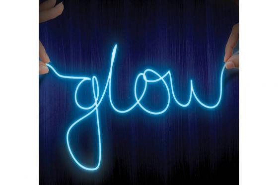 Enseigne au néon bleue - À personnaliser soi-même  