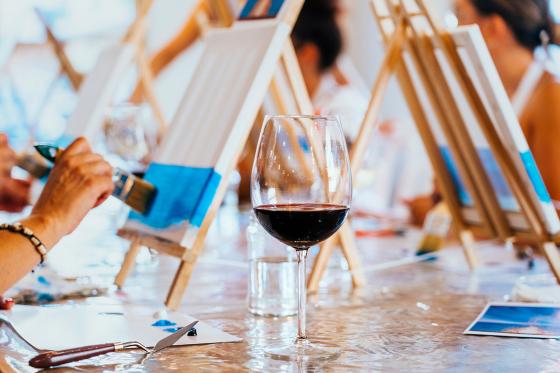 Sip & Paint - inkl. Tapas Tavolata am Zürichsee für 1 Person  