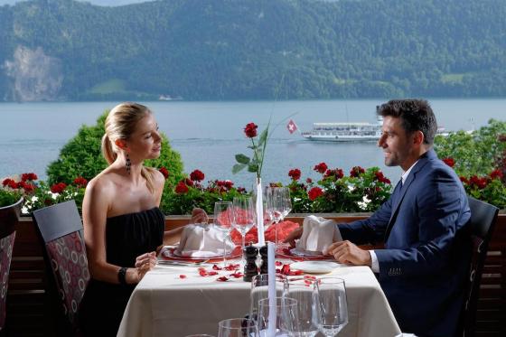 Candle Light Dinner - in Weggis für 2 Personen  