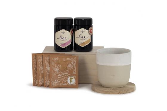 Premium Geschenkset - Teegenuss & Honig 