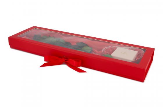 Geschenkset Purelei Ohrstecker Herz - mit Ewig blühender Rose 2 