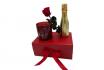 Coffret cadeau raffiné - Bottega Gold, bougie parfumée, rose 