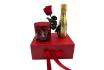 Coffret cadeau raffiné - Bottega Gold, bougie parfumée, rose 1