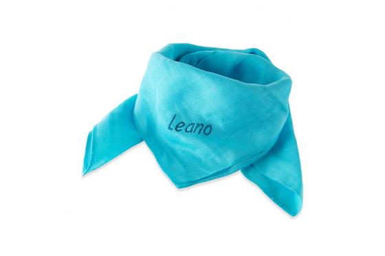 Nuscheli mit Namen - türkis 1 