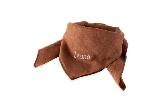 Nuscheli mit Namen - braun 1 