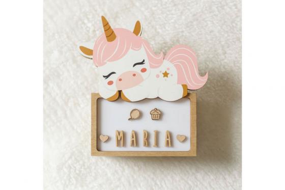 Nachtlicht Einhorn - personalisierbar  