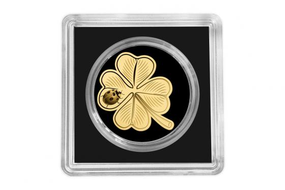 Goldmünze Kleeblatt - 999er Gold 1 