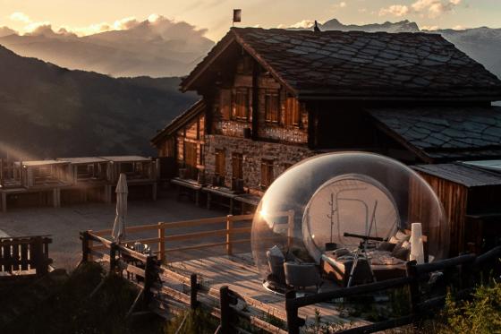 Nuit en Bubble-Suite - Séjour au Hannighüsli avec panorama sur les montagnes pour 2 personnes  