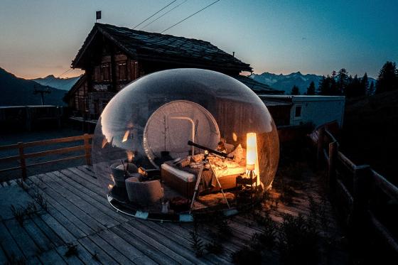 Nuit en Bubble-Suite - Séjour au Hannighüsli avec panorama sur les montagnes pour 2 personnes 2 