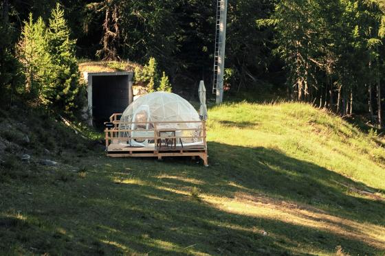 Nuit en Bubble-Suite  - entourée par les Alpes valaisannes, pour 2 personnes 1 