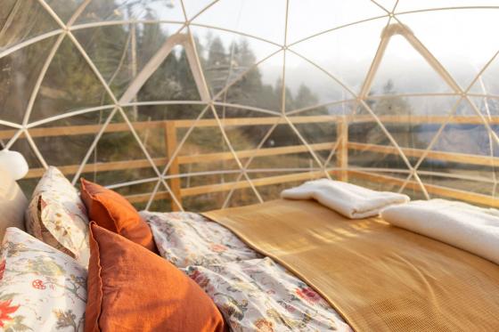 Bubble-Suite Übernachtung - umgeben von Walliser Alpen | wochentags 2 