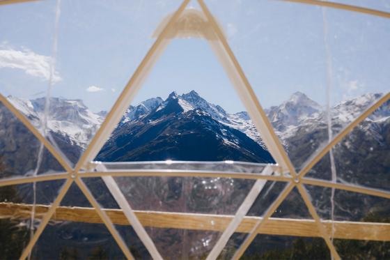 Bubble-Suite Übernachtung - umgeben von Walliser Alpen | wochentags 5 