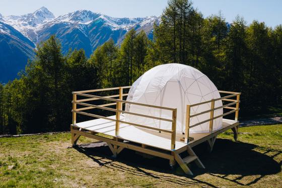 Bubble-Suite Übernachtung  - im Hannighüsli mit Bergfenster für 2 Personen 2 