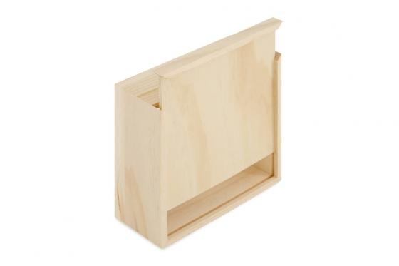 Tirelire avec motif éléphant - en bois, avec gravure 2 