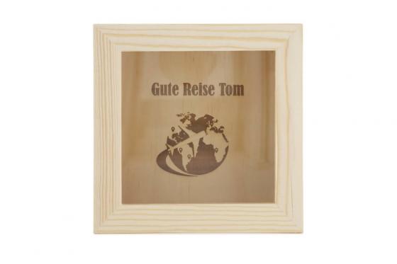 Reise Spardose - mit Gravur  