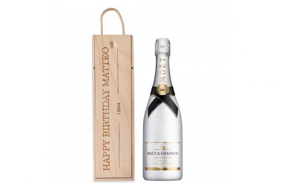 Champagnerkiste mit Gravur - Moët & Chandon Ice Impérial 75cl  