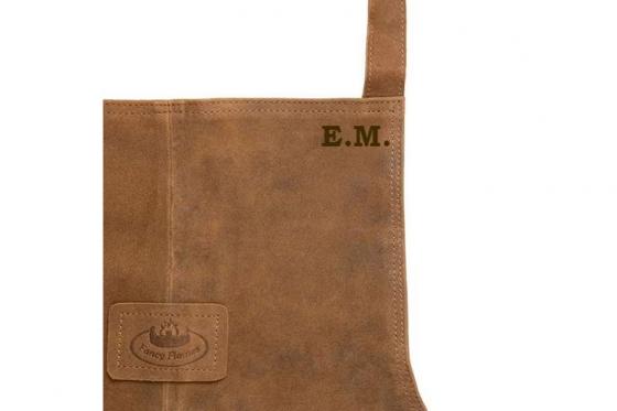Personalisierbare Grillschürze - Leder 1 