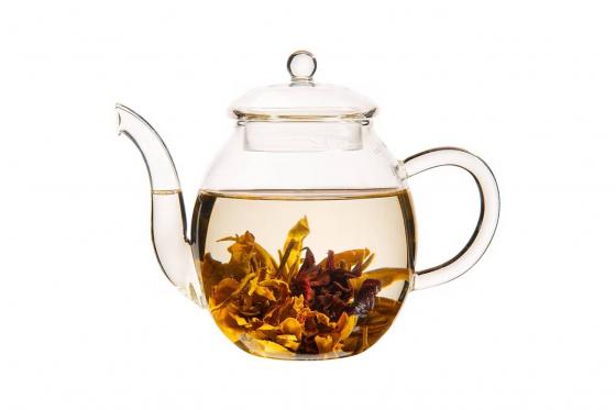 6er ErblühTee  - Weisser Tee in edler Magnetbox mit Silberprägung 1 