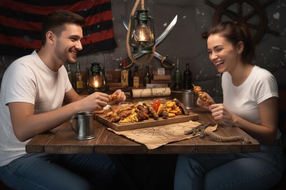 Piraten-Dinner für 2 - Ein Abend voller Genuss & Abenteuer 1 