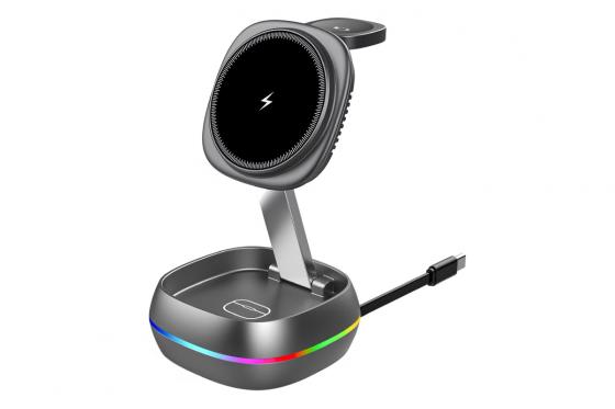 Chargeur sans fil - Gris  