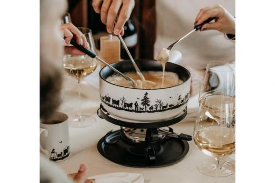 Set à fondue au fromage - Scherenschnitt 1 