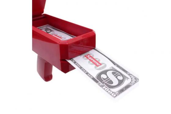 Pistolet à argent Supreme - avec billets factices 1 