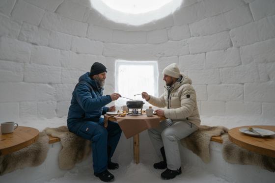 Snowmobile & Fondue für 1 - 30min Schneeaction auf dem Titlis in Engelberg 3 