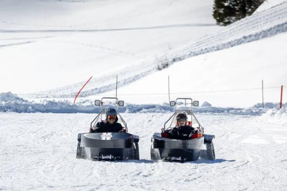 Snowmobile & Fondue für 2 - 30min Schneeaction auf dem Titlis in Engelberg 7 