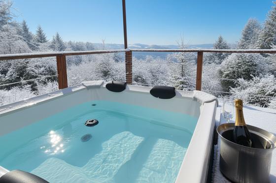Séjour spa romantique - avec jacuzzi privatif & bouteille de champagne, pour 2 personnes  