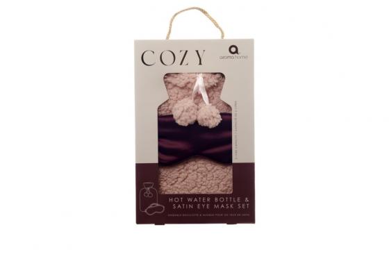 Bouillotte teddy & masque de sommeil - Rose 4 