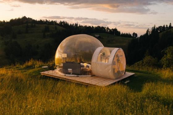 Bubble Übernachtung - auf der Zuckeralp für 2 Personen  