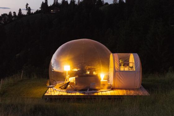 Bubble Übernachtung - auf der Zuckeralp für 2 Personen 2 