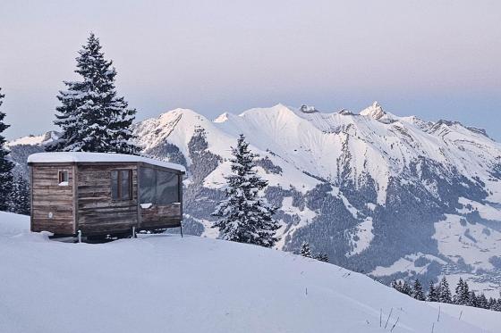 Nuit magique en tiny house - Séjour panoramique avec fondue, pour 2 personnes  