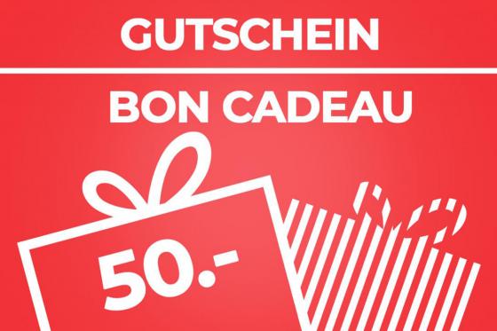Wertgutschein CHF 50.- - Schenken leicht gemacht  