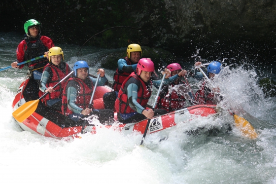 Rafting, 15 km de rivière - sur la Sarine  