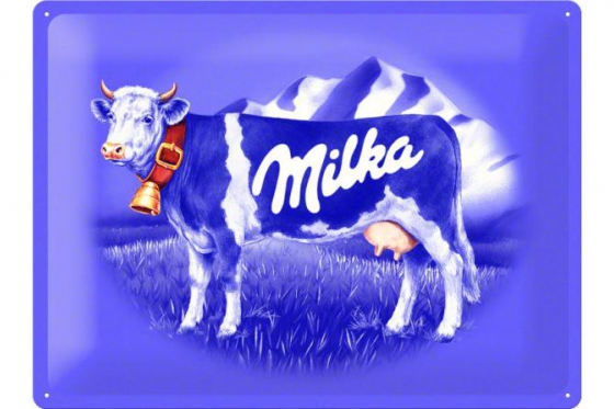 Milka Kuh - Blechschild  